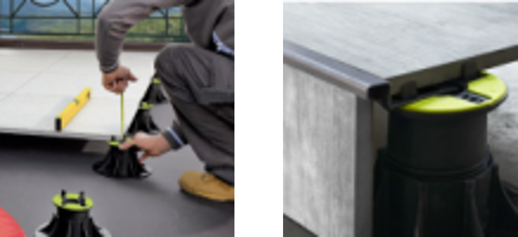 Carrelage sur plots - Ker Gafa